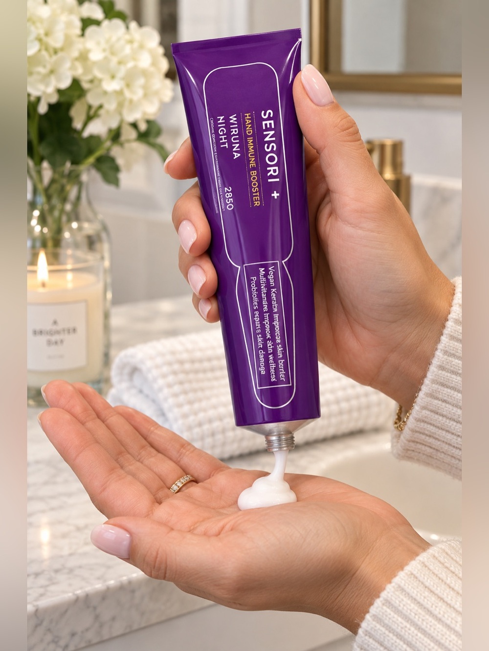 Sensori+ Hand Immune Booster Wirruna Night 2850 Hand Cream 75ml Purple